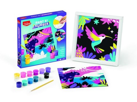 Creativ malowanie po numerach leopard/ptaszek