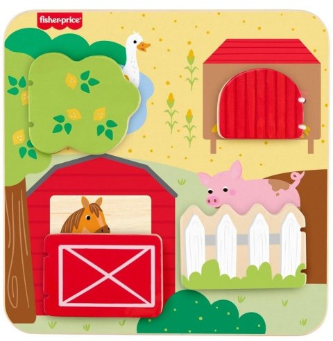 Fisher-Price. Drewniana tablica A Kuku