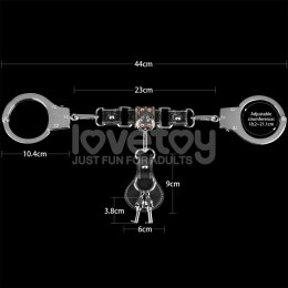 KAJDANKI REBELLION HEAVY METAL HANDCUFFS (SILVER) 24-0542