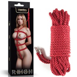LINA DO KRĘPOWANIA REBELLION CRIMSON SILKY BONDAGE ROPE 24-0545