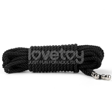 LINA DO KRĘPOWANIA REBELLION EBONY SILKY BONDAGE ROPE 24-0544