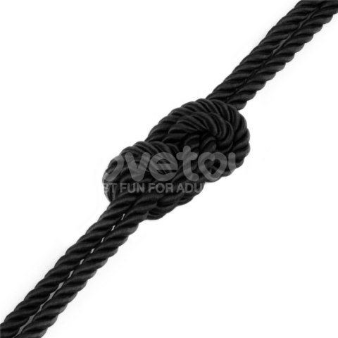 LINA DO KRĘPOWANIA REBELLION EBONY SILKY BONDAGE ROPE 24-0544