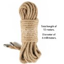 LINA DO KRĘPOWANIA REBELLION HEMP BONDAGE ROPE 24-0548