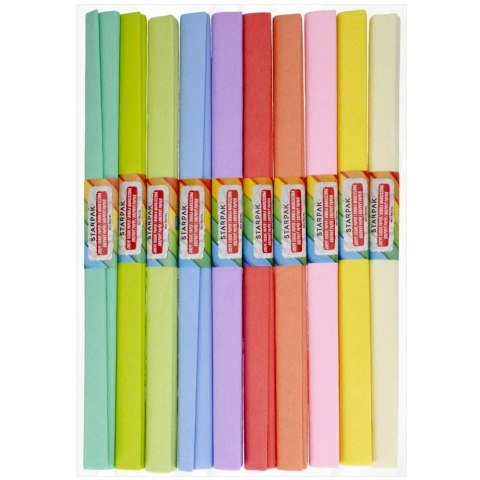 Bibuła marszczona pastel mix (10szt)