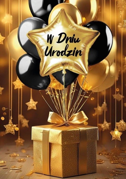 Karnet B6 3D Urodziny