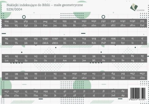 Naklejki indeksujące do Biblii - małe geometryczne