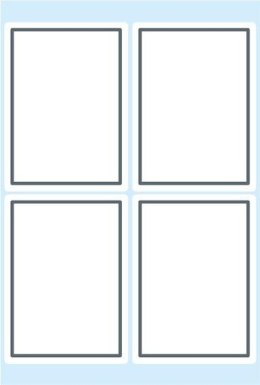 Naklejki szkolne białe 24szt