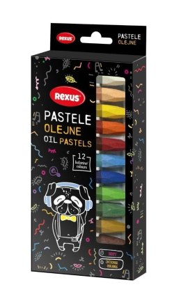 Kredki pastelowe jumbo 12 kolorów