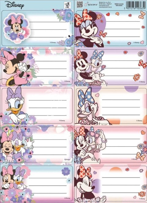 Naklejki na zeszyty pasek Minnie mouse