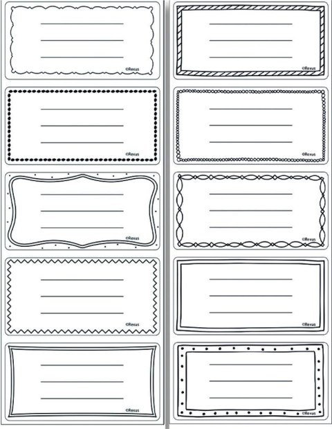 Naklejki na zeszyty pasek Unisex