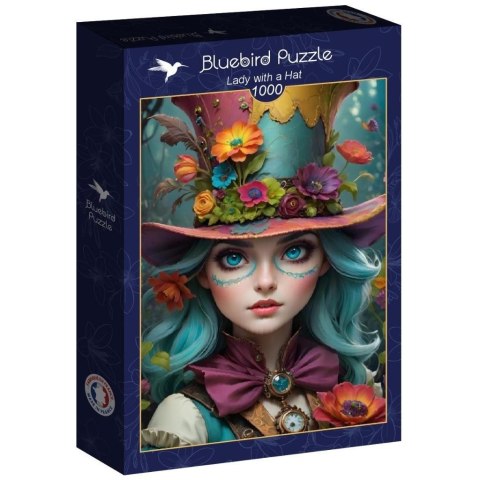 Puzzle 1000 Dama w kapeluszu