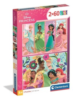 Puzzle 2x60 Super Kolor Princess