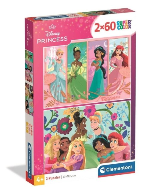 Puzzle 2x60 Super Kolor Princess