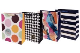 Torebka ozdobna średnia Urodziny mix