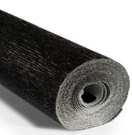 Krepina 50x250cm 180g metalizowana czarna