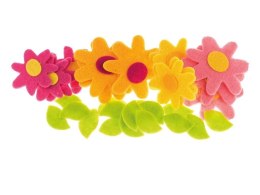 Naklejki z filcu Kwiaty 30szt