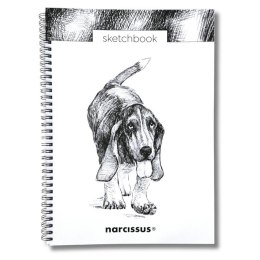 Szkicownik A4/50K na spirali z perforacją - Pies