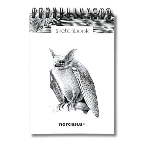 Szkicownik A6/60K na spirali - Nietoperz