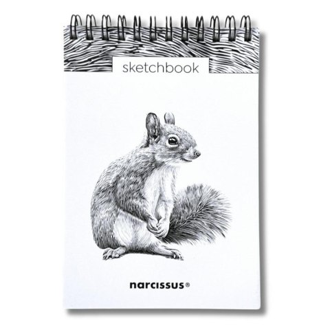 Szkicownik A6/60K na spirali - Wiewiórka