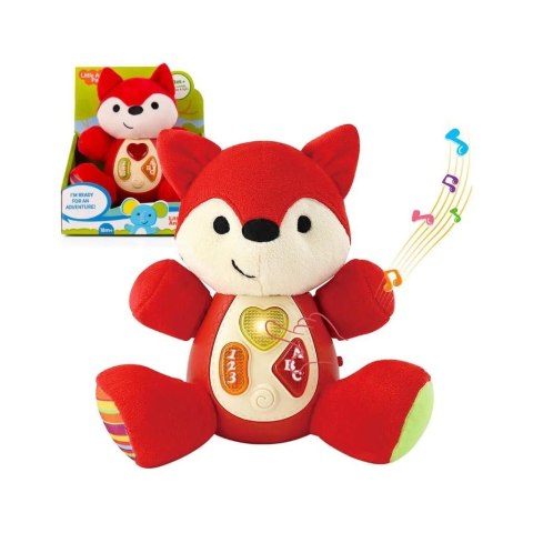 Pluszowy interaktywny Lisek z dźwiękiem 18cm