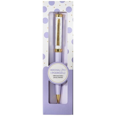 Długopis prezentowy Kochaj, żyj i podróżuj