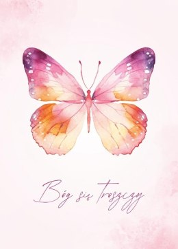 Karnet - Bóg się troszczy - motyl