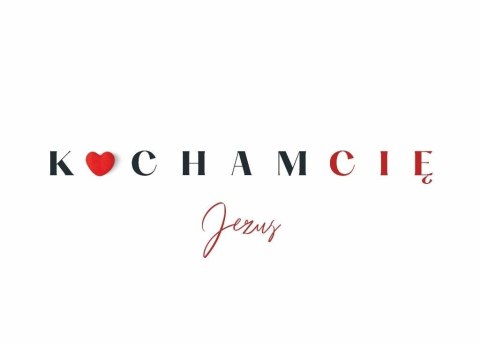 Karnet - Kocham Cię. Jezus