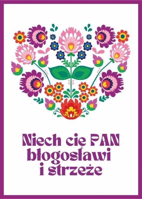 Karnet - Niech Cię Pan - folklor