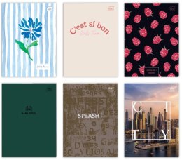 Zeszyt A4/80K linia M 70g UV mix (5szt)