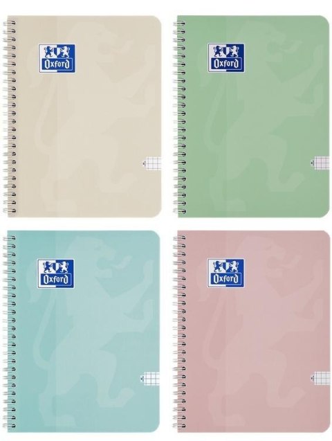 Kołozeszyt A5/80K kratka Touch Pastel (5szt)