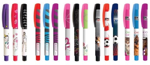 Pióro kulkowe na naboje College + 6 naboi mix