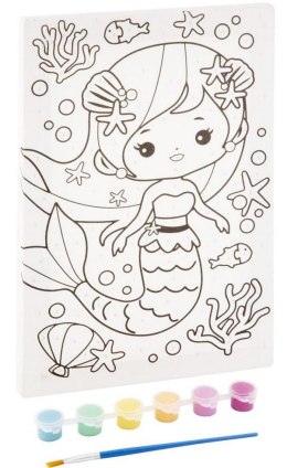 Malowanie po numerach + farbki Syrenka