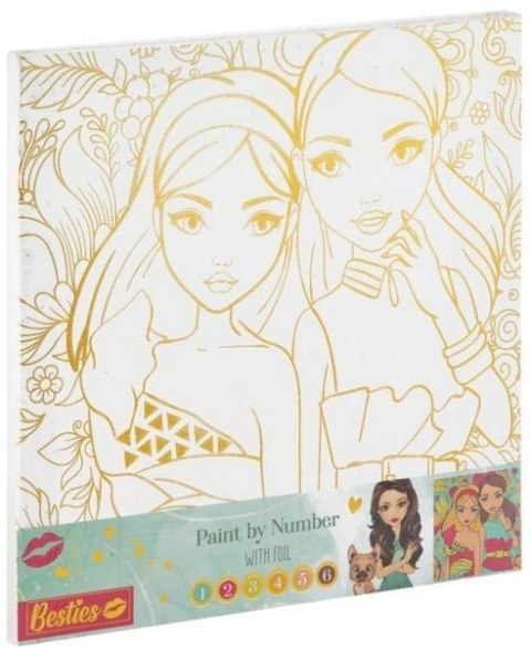 Malowanie po numerach + farby Friends