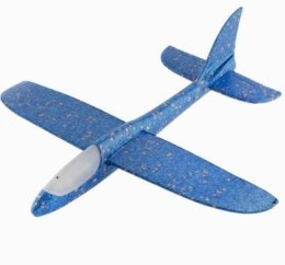 Samolot piankowy ze światłem niebieski
