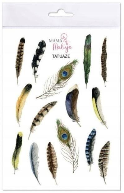 Tatuaże zmywalne Pióra