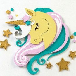 Zestaw kreatywny 3D jednorożec 2 18x18cm
