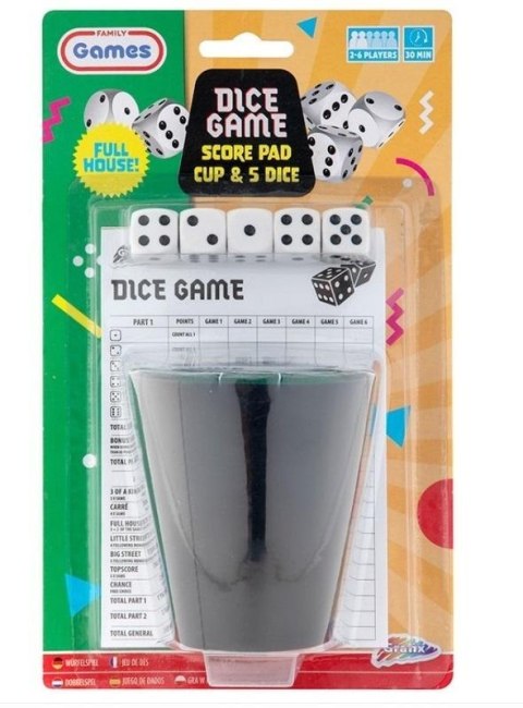 Gra w kości + kubek