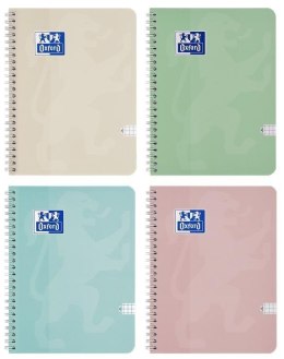 Kołozeszyt A4/80K kratka Touch Pastel (5szt)