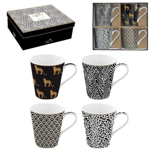 Kubki porcelanowe sawanna 300ml 4szt