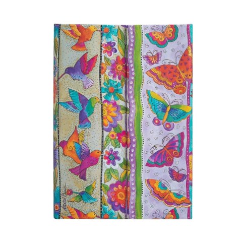 Notatnik w linie Hummingbirds & Flutterbyes midi