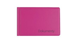 Okładka na dokumenty małe pink