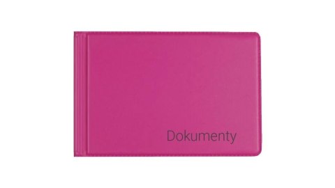 Okładka na dokumenty małe pink
