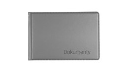 Okładka na dokumenty małe silver