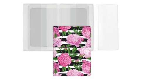 Okładka na dokumenty z dowodem rej. peony