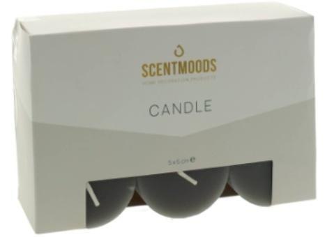 Rustykalna świeca w kolorze Black 5x5cm 6szt