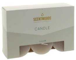 Rustykalna świeca w kolorze Taupe 5x5cm 6szt