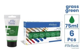 Farba akrylowa- zielony trawiasty 75ml (6szt)