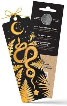 Zakładka drewniana Kosmiczny rok żółty