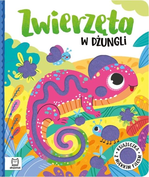 Zwierzęta w dżungli. Książeczka z miękkim filcem