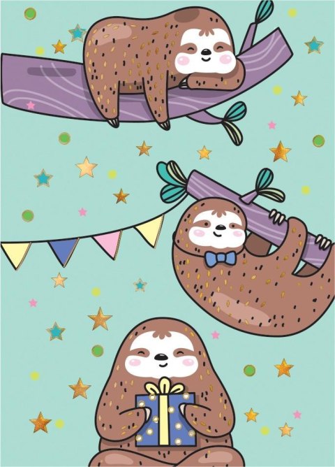 Karnet B8 mini Leniwce